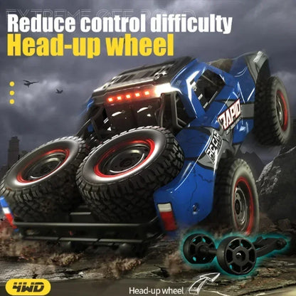 JJRC-Voiture de désert télécommandée pour enfants, véhicule de course à grande vitesse, camion tout-terrain 4 roues motrices, jouets pour garçons, Q130, 1/14g, 2.4