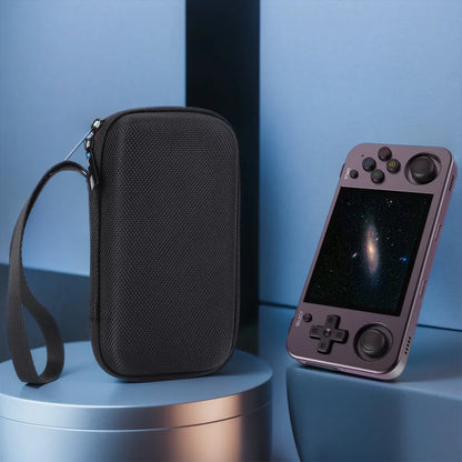 Hard Carrying Case for ANBER Alfred Retro Game Console Travel Storage Holder with SD Card Mesh Bag Portable Bag RG35XX H RG353M