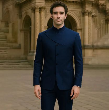 Costumes pour hommes charmants, personnalisés, haute couture, simple boutonnage, deux pièces (veste + pantalon), ensemble droit Simple et intelligent pour hommes