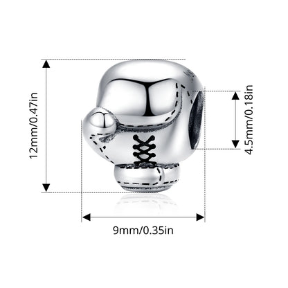 BISAER 925 en argent Sterling série balle charme Football volley-ball Tennis basket-Ball perle ajustement femmes et hommes Bracelet bricolage bijoux fins