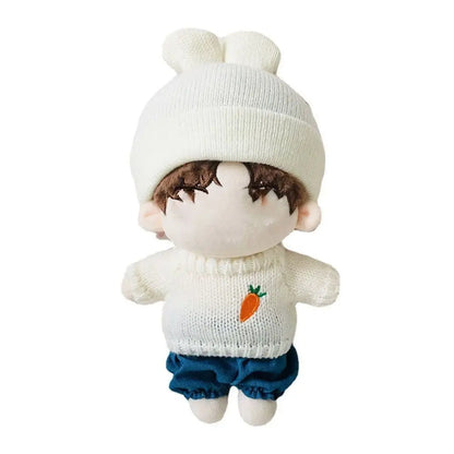 Pull et pantalon imbibés de beurre de dessin animé pour poupées idoles, vêtements de bricolage, jouets cadeaux, nouveau, 20cm