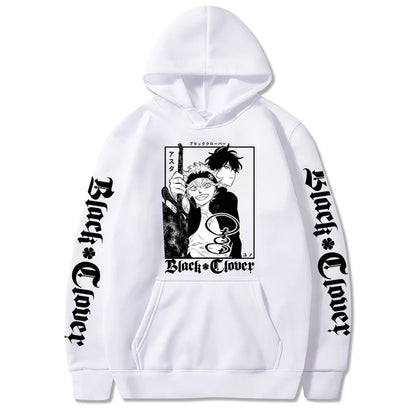 Sweat-shirt à capuche avec emblème de l'escouade de taureaux noirs, dessin animé Yami Asta, chevaliers magiques, pour hommes et femmes, décontracté, Harajuku, Streetwear