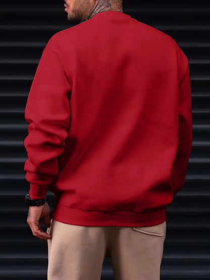 Sweat-shirt à manches longues et col rond pour homme, ample et décontracté, imprimé MILANO ITALIA, à la mode, automne et hiver