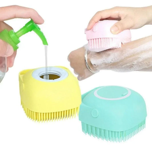 Brosse de bain avec crochet en Silicone souple, pour douches de bébé, nettoyage de la boue, dissolvant de saleté, Massage du dos, douche à bulles, brosses Non toxiques