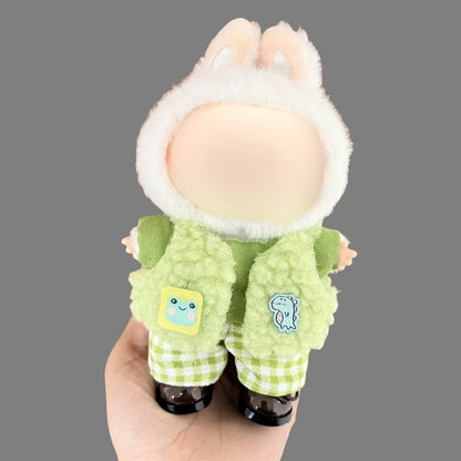 Poupée en peluche Labubu de 17cm, vêtements portables adaptés au V1 V2 V3, accessoires de vêtements de bricolage, veste de poupée mignonne, jouet pour enfants, cadeau