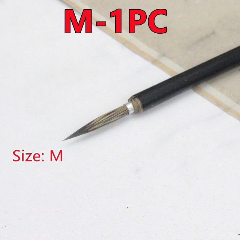 Nouveau 6/3/1PC pinceau de calligraphie chinoise céramique crochet ligne pinceau à peinture Fine stylo belette souris moustaches pierre blaireau cheveux pinceau