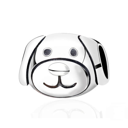 Original 925 en argent Sterling breloque perle amour chien chat patte Panda luciole pendentif breloques idéal pour bracelet colliers femmes bijoux