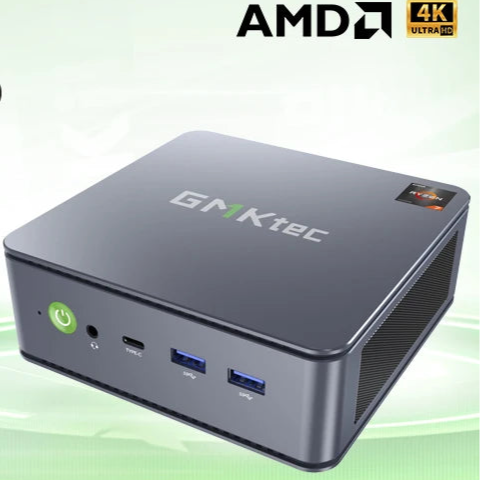 GMKtec Mini Pc GMK K6 AMD Ryzen7 R7 7840HS NUCBOX Conception du système à double ventilateur Window11 Pro AMD Radeon ™   780M Type-C USB 4.0