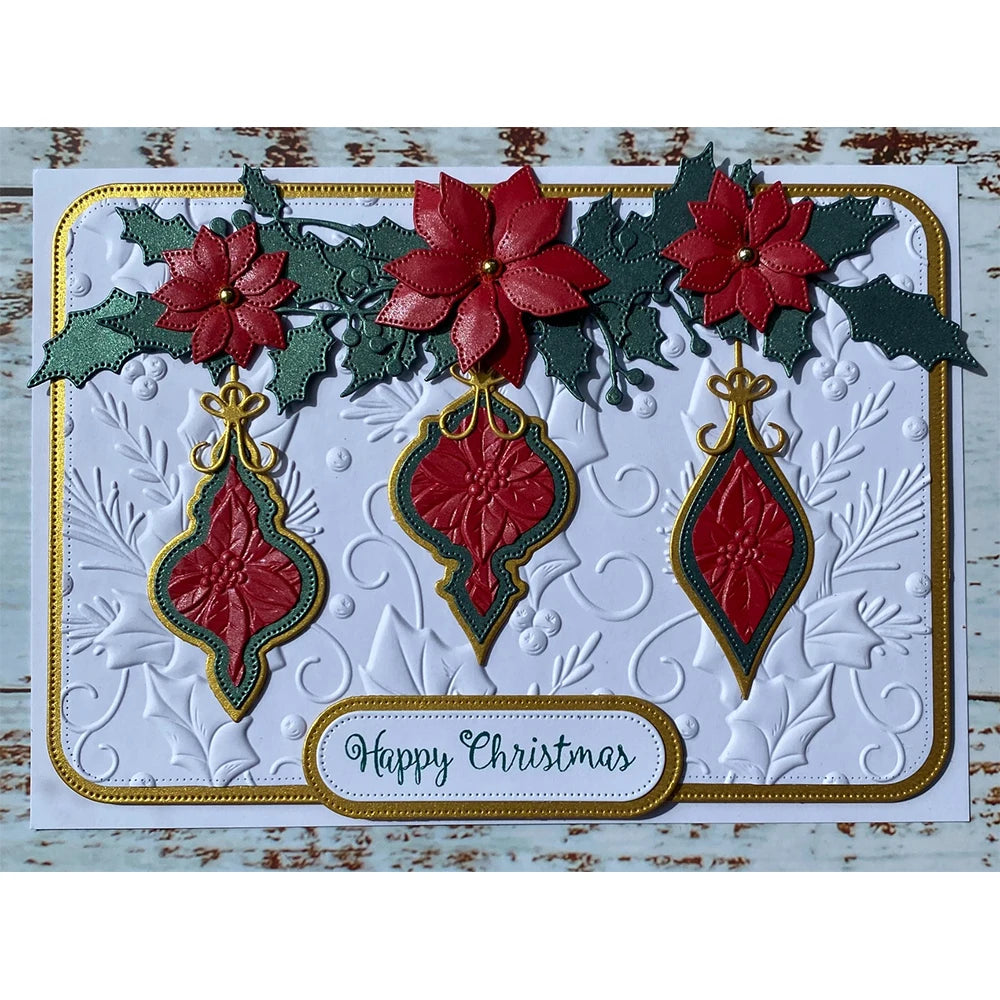 Matrices de découpe en métal craquelin de noël, moule de décoration artisanale, modèle de gaufrage pour Scrapbook, carte de vœux faite à la main, fête 2025