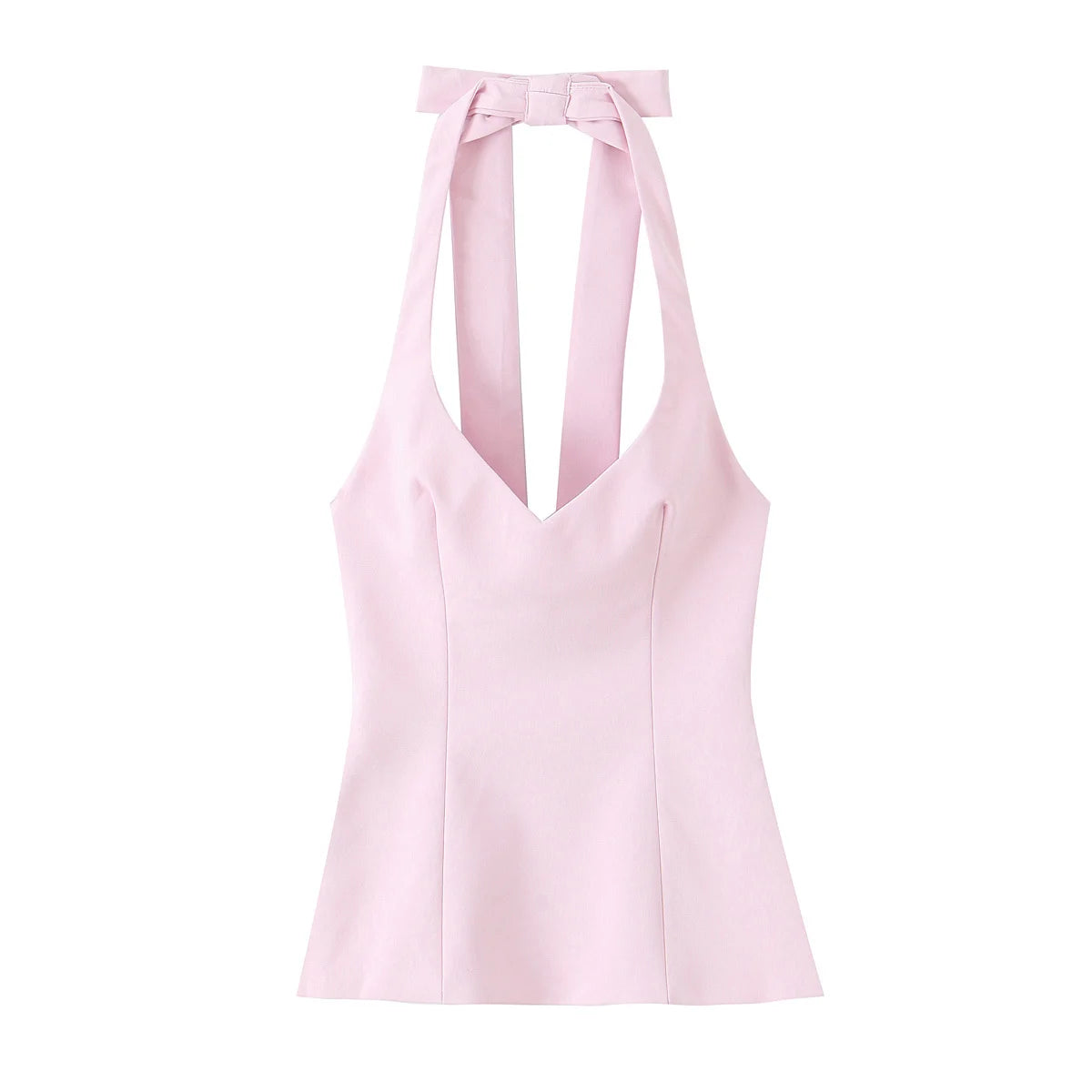 UNIZERA Hot Girl Style dos noeud licou col haut 2025 été nouveaux vêtements pour femmes