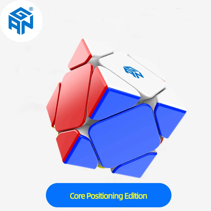 GAN Skewb Cube de vitesse magnétique M sans autocollant skewb gan Speedcube 32 aimants Version améliorée Cube magique professionnel Puzzle jouets