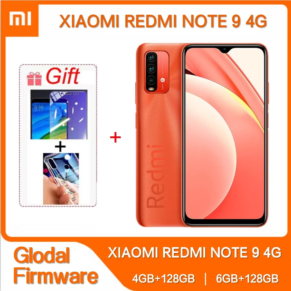 Xiaomi-Smartphone Redmi Note 9/9T, 6 Go, 128 Go, ROM globale, batterie 6000mAh, Snapdragon 662 Octa Core, appareil photo 48MP, débloqué, 4G, original