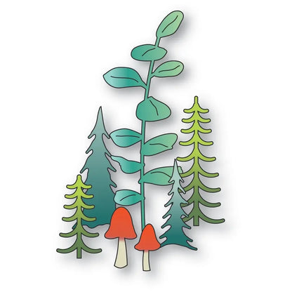 Timbres en silicone pour scrapbooking, cartes d'album photo, feuilles de Noël, arc, plantes, cerf, souche, forêt, arbres, elfe, matrices de découpe en métal