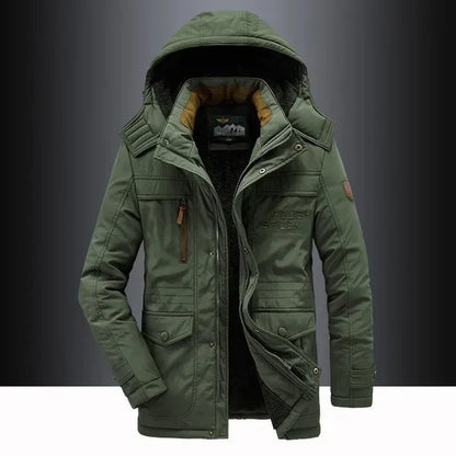 Polaire chaud outillage vestes bonne qualité mâle extérieur manteaux d'hiver taille nouveau hiver hommes Parkas à capuche décontracté coupe-vent Parka