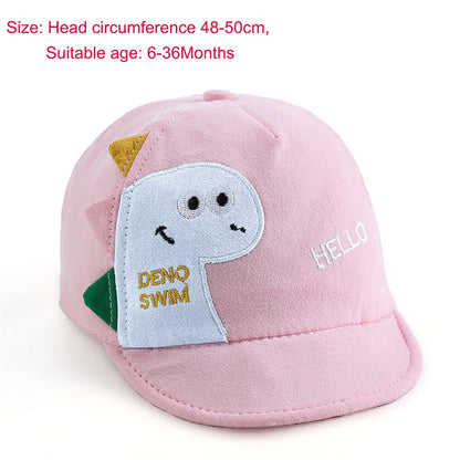 Casquette de Baseball en Maille pour Enfant, Chapeau de Soleil Ajustable, Motif Dinosaure de Dessin Animé, pour l'Extérieur, pour Bébé Garçon et Fille