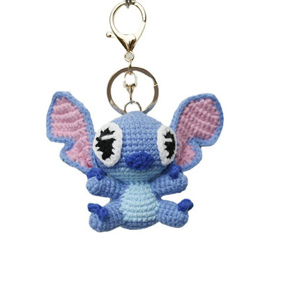 8cm Crochet tricoté point poupées en peluche porte-clés sac à dos tentures petit pendentif saint valentin remise des diplômes cadeaux d'anniversaire
