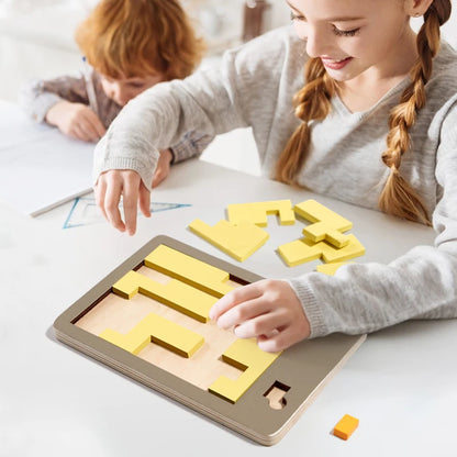 Puzzles géométriques en bois défi Impossible combustion du cerveau décompression qi esprit casse-tête pour adultes enfants