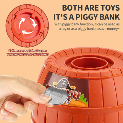 Seau Pirate de bureau, jouet interactif créatif Parent-enfant pour enfants âgés de 3 ans et plus