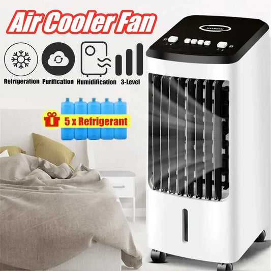 Climatiseur portable 220V 70W, ventilateur de climatisation, humidificateur, refroidisseur, ventilateur de refroidissement chronométré, humidificateur + cadeau