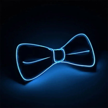 Noeud lumineux LED Shoous pour homme, fil EL lumineux, accessoire de vêtements de scène, décoration de fête au néon, Halloween et Noël, bar et club
