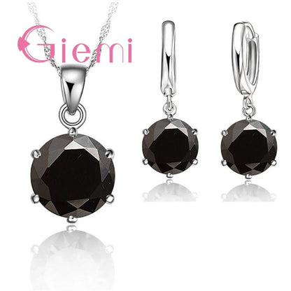 Collier en argent Sterling 925 pour femmes, le moins cher, cadeau de vacances, bijoux de mariage, pendentif en Zircon cubique à 6 griffes, fiançailles