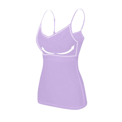 Sous-vêtements pour femmes avec bas et coussinet de poitrine, sans anneau en acier, Sexy, surdimensionné, couleur unie, Camisole polyvalente pour quatre saisons