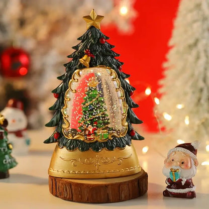 Les veilleuses lumineuses de Noël décèrent le bureau avec des flocons de neige et des lanternes à vent de Noël créant une atmosphère festive