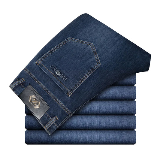Jean d'affaires droit en Denim, Ultra-fin, respirant, ample, nouvelle collection 2025