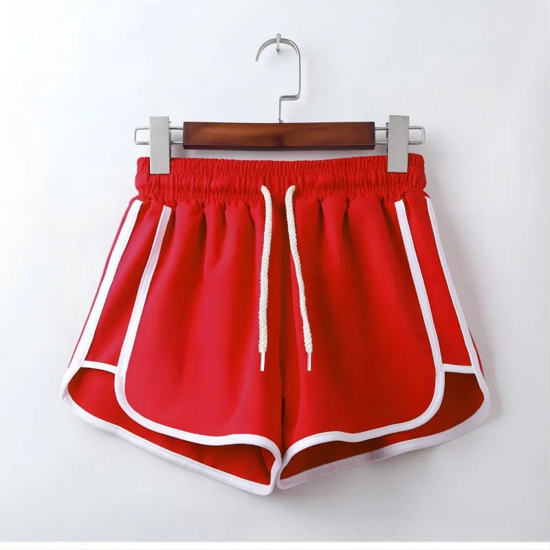 Short de yoga pour femmes, vêtements d'extérieur d'été, taille moyenne, pantalon droit ample, élégant, fin, respirant, jambes larges, pantalon court de gymnastique