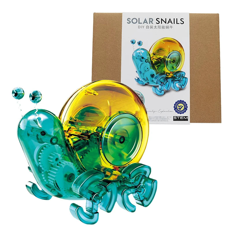 Kit de construction de robot solaire d'escargot pour enfants, expérience scientifique, jouet de bricolage, outil d'apprentissage, éducation, gadgets technologiques, cadeau, 62