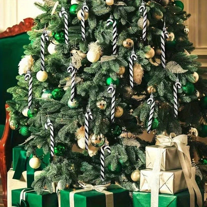 Bâtons de bonbons en acrylique de noël, béquille torsadée, ornements suspendus pour arbre de noël, décorations de fête du nouvel an pour la maison, cadeau pour enfants