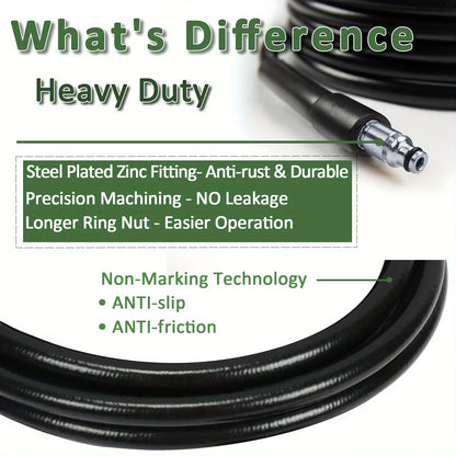 Tuyau de laveuse haute pression de 65 pieds – Rallonge durable et résistante aux coupures pour nettoyeurs haute pression Bosch jusqu'à 2320 PSI