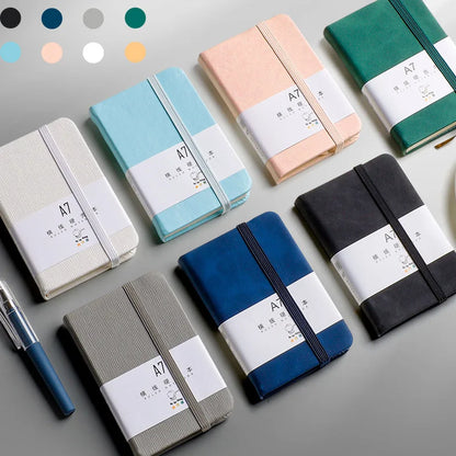 Mini carnet de poche portable A7,