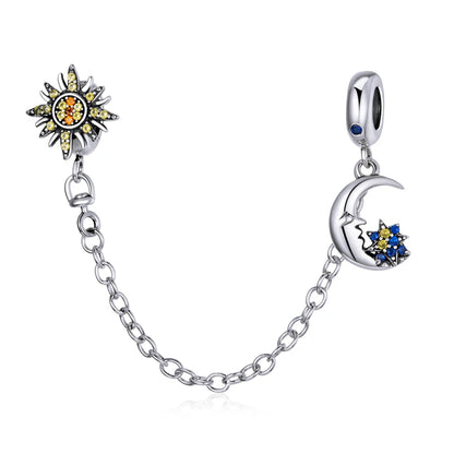 Meilleure vente 100% argent Sterling 925 la clé de coeur silicone sécurité chaîne breloque Wostu Original perles Bracelet bijoux CQC606