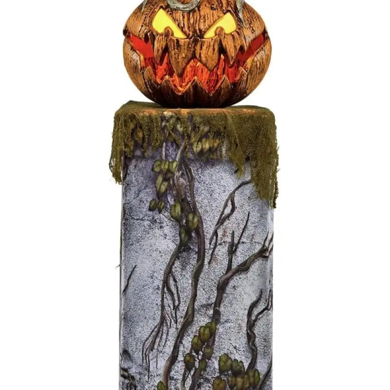 HALLOWEEN-Lanterne à Citrouille TING IC PUMPKIN, Éclairage Fantôme Clignotant, Décor de Parc et Jardin d'Halloween