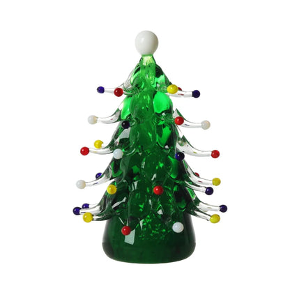 figurine d'arbre de Noël en verre
