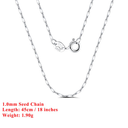 Effie Queen Chic 925 en argent Sterling chaîne de base ras du cou Simple collier bijoux exquis pour hommes et femmes tenue décontractée SC07