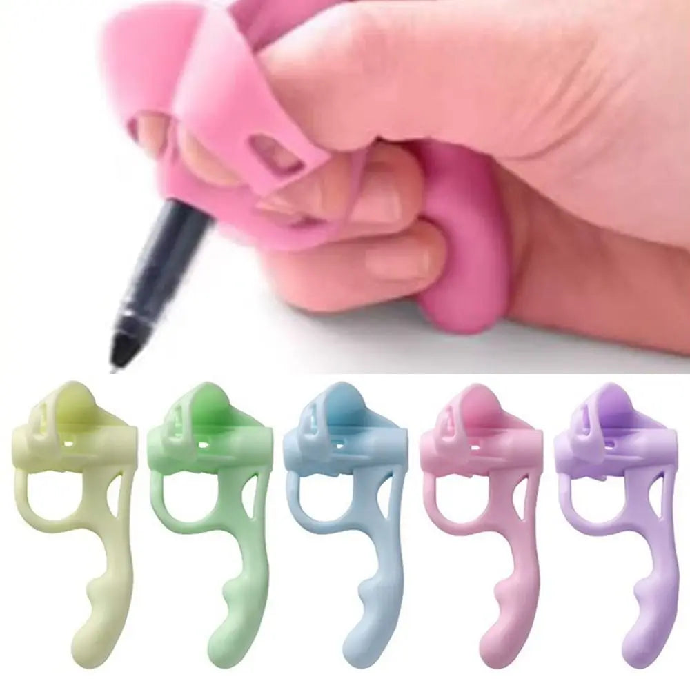 Porte-crayons en Silicone, 1 pièce, doux et confortable, stylo Flexible et robuste, outil d'aide à l'écriture