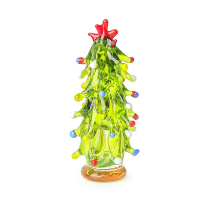 figurine d'arbre de Noël en verre