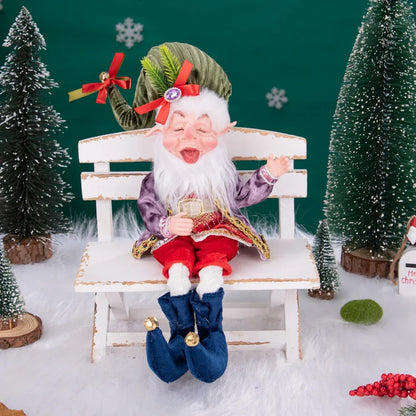 Elfes de noël personnalisés avec couronne, décoration suspendue, pendentifs muraux pour fête à domicile, ornements, elfe en peluche, nouvelle collection 2025