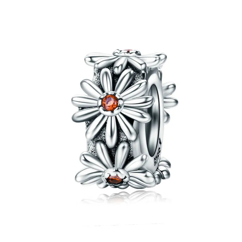 BAMOER authentique 925 en argent Sterling chien empreinte animale chat coeur amour entretoise breloque idéal pour Bracelet l SCC594