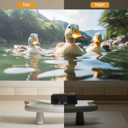 DESS projecteur Full HD 4K 1080P 2500NASI double bande Wifi 6 BT5.2 projecteur Portable bureau maison Android cinéma projecteur intelligent 3D