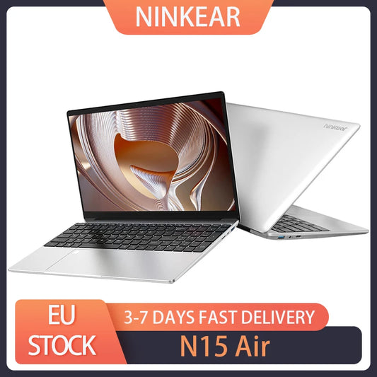 Ordinateur portable Ninkear N15 Air, écran IPS 15.6 ''1920*1080, Intel N95 4 cœurs 3.4 GHz, 16 Go de RAM 512 Go SSD, WiFi double bande Bluetooth 4.2