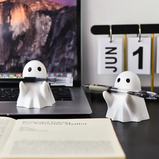 Ornement fantôme porte-stylo mignon d'halloween,