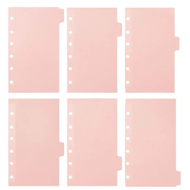 onglets de reliure détachables, Clips colorés A7, 6 pièces