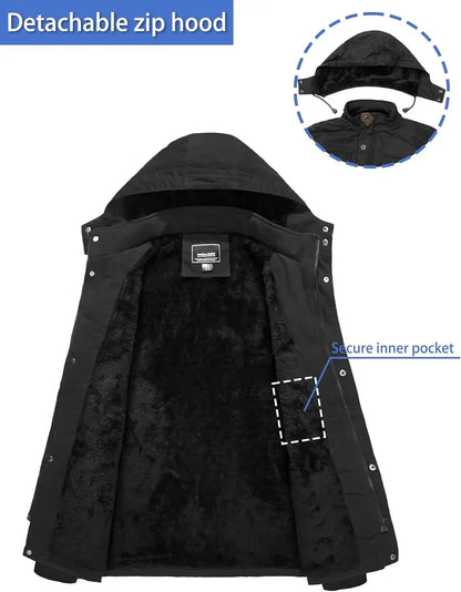 Veste doublée polaire coton vestes militaires hommes hiver nouveau Parkas à capuche pardessus Parkas nouveaux hommes épais travail chaud Cargo manteaux