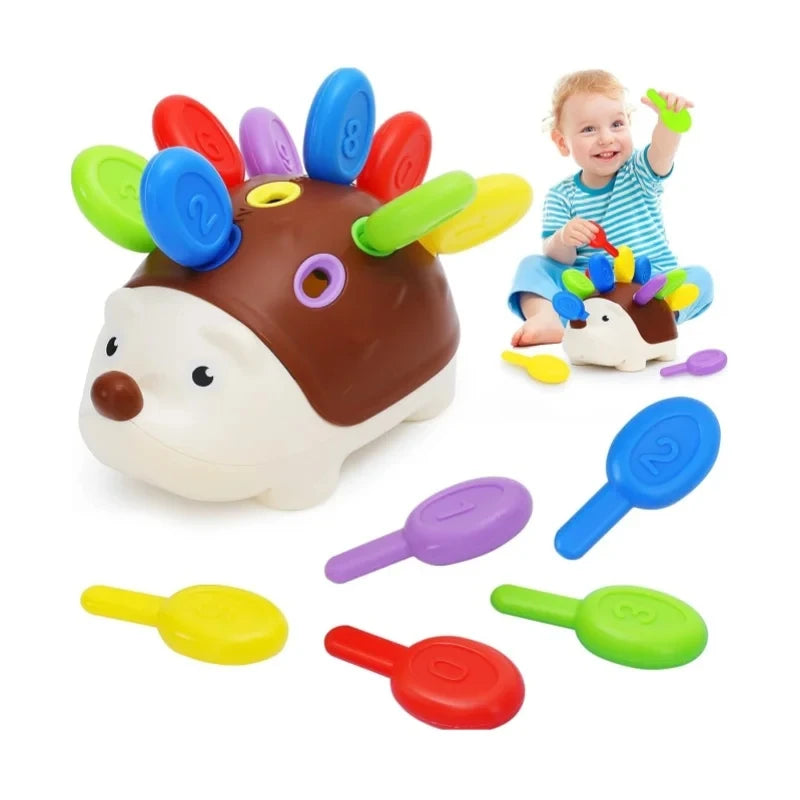 Jouets sensoriels hérisson pour tout-petits, jouets à motricité Fine Montessori, jouets éducatifs de voyage sensoriels pour bébés âgés de 1 2 3 4 ans