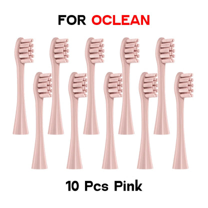 Têtes de brosse à dents de rechange, 10 pièces, pour Oclean, gamme complète, buses DuPont souples, scellées sous vide, emballées