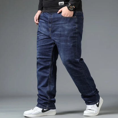 Jean Surdimensionné à Jambes Larges pour Homme, Pantalon en Denim, Grande Taille 10XL, à la Mode, pour le Travail, la Randonnée, 03