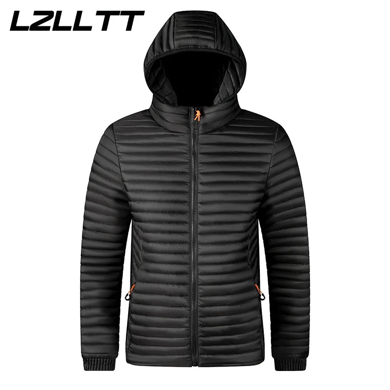 Veste Parka Imperméable pour Homme, Manteau Chaud, Décontracté, à la Mode, Coupe-Vent, avec Poignées, Chapeau Amovible, Nouvelle Collection Automne Hiver